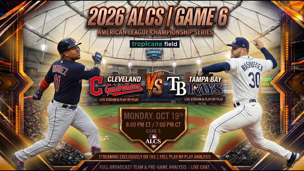 Cleveland Guardians vs Tampa Bay Rays Live Score: 2026 ALCS Game 6 Live