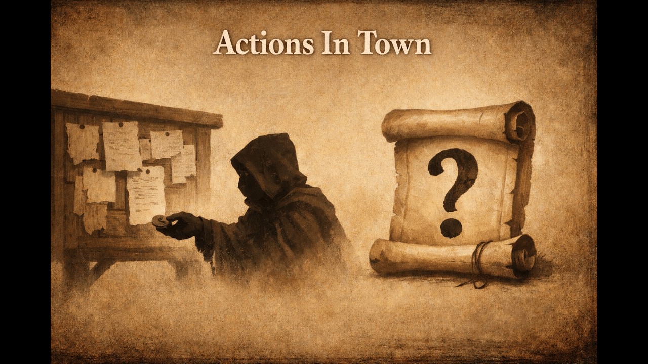 OSR Downtime: Town Actions Between Sessions