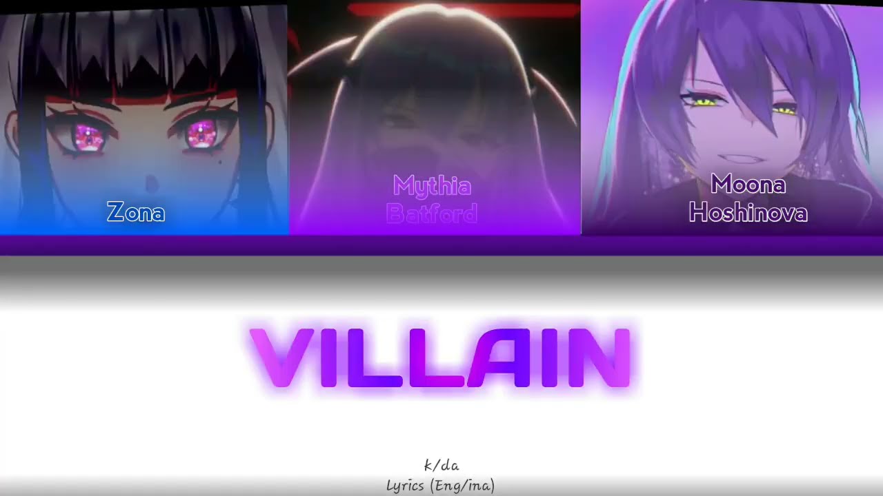 K/DA - VILLAIN || COVER BY, MOONA HOSHINOVA, MYTHIA BATFORD, & ZONA