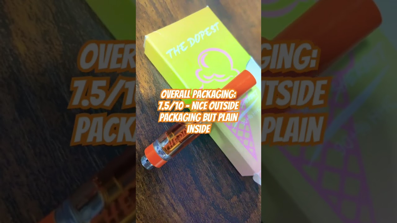 The Dopest Review- 1g Rainbow Sherb Cartridge !🌈🍦🍃 #dopeasyola #review #shorts @thedopestshop_