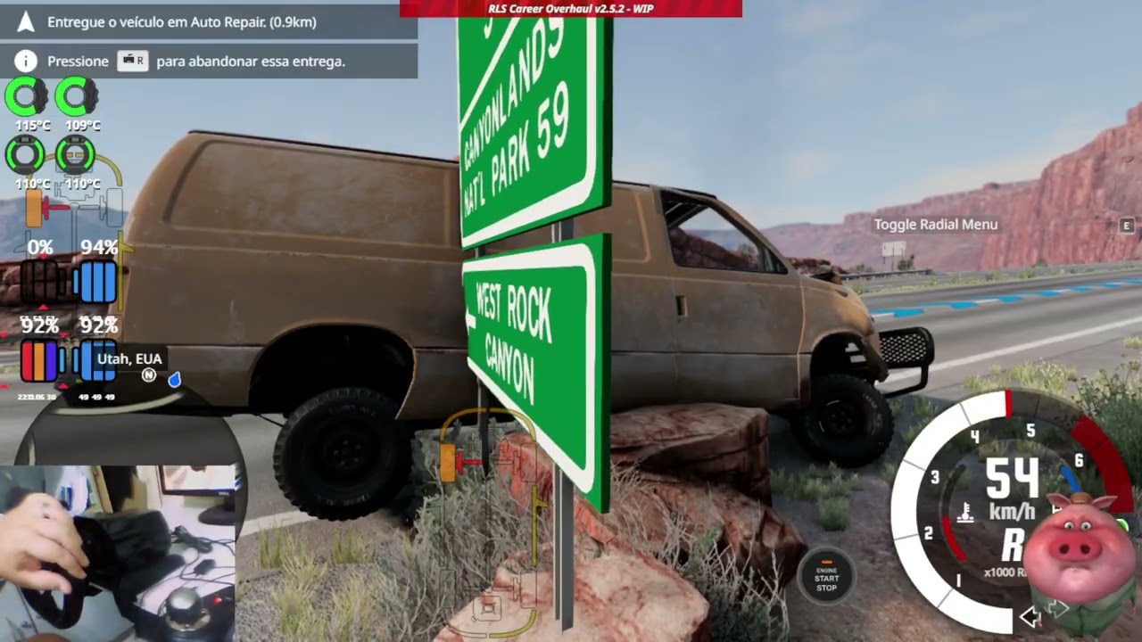 BeamNG Drive - Deserto Utah - Entregando carros - Ep 81