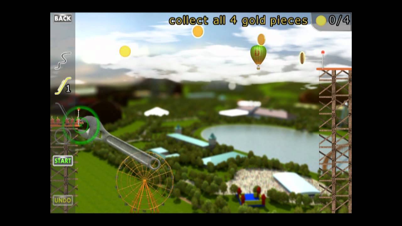 RollerCoaster Builder Travel 1-5 levels tutorial