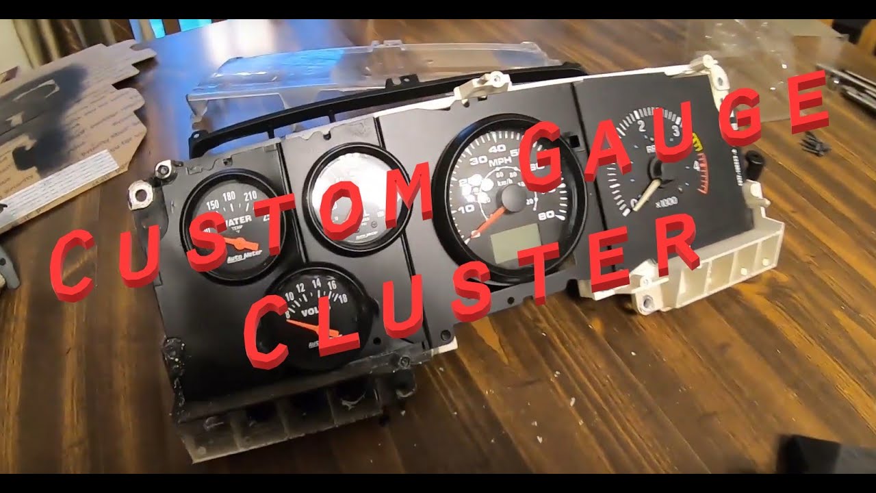Bricknose Ford Custom Gauge Cluster - Fitting Real Gauges in the Factory Housing - How To