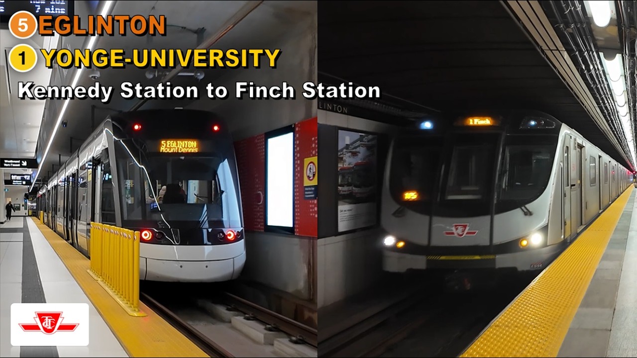 TTC POV Ride: Kennedy Station to Finch Station Via Eglinton Station