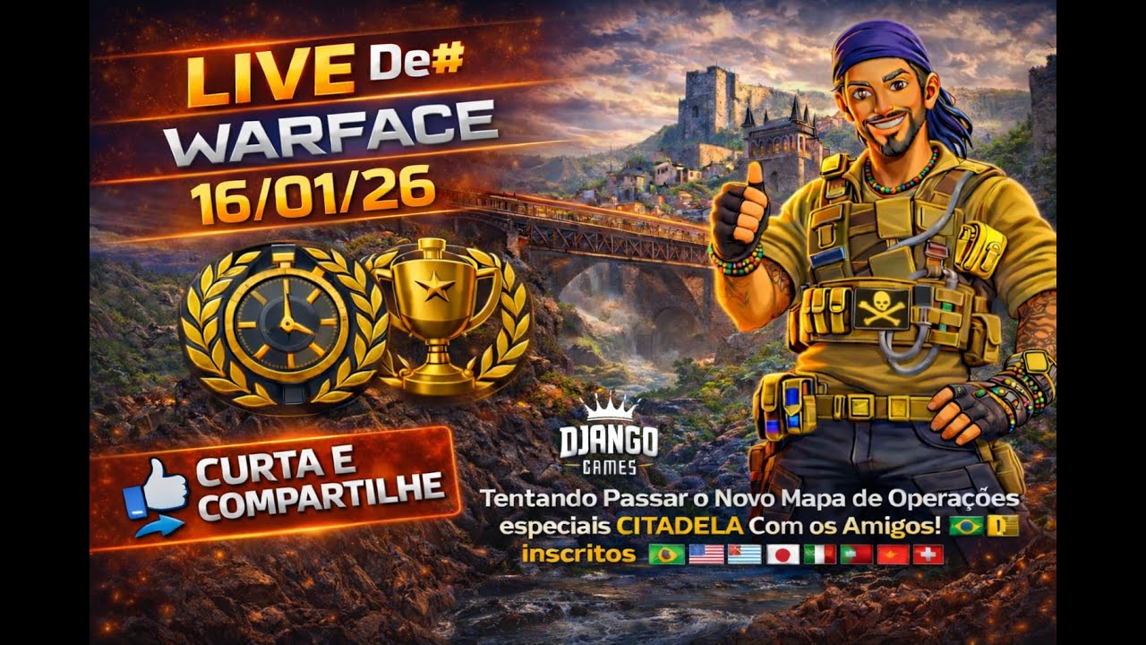 #13 --  LIVE DO ANO #WARFACE #TENTANDO PASSAR ( OP/ESP - Com AMIGOS E  INSCRITOS !!🤖👀🖥📡📽⚠ ❗