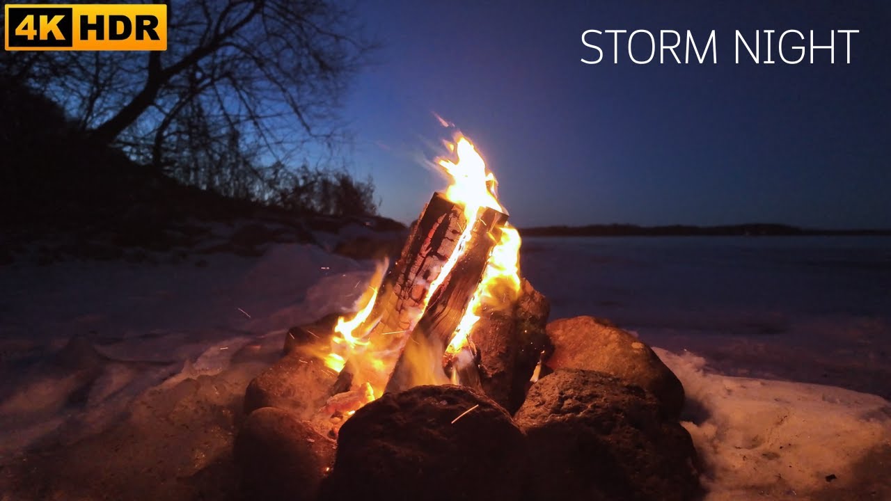 Fire vs Wind ❄️🔥 | Real Campfire on a Frozen Swedish Lake (-23°C)