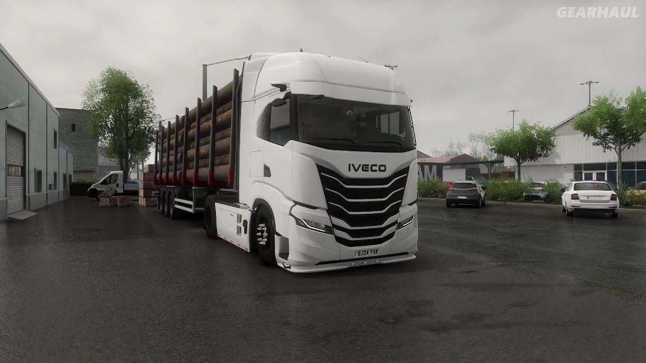 IVECO S-WAY 580| Realistic Driving Hungary -Austria | Euro Truck Simulator 2|Snowymoon Mod Gameplay
