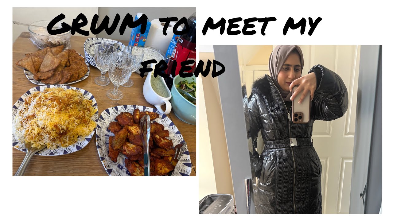 Get ready with me to meet my friends 