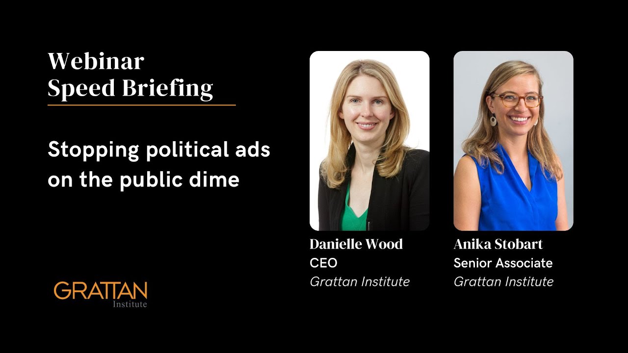 Stopping political ads on the public dime - Speed briefing