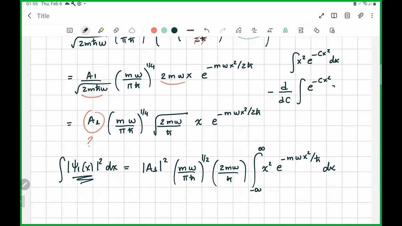 Ex.2.4: Find the first excited state of the harmonic oscillator.