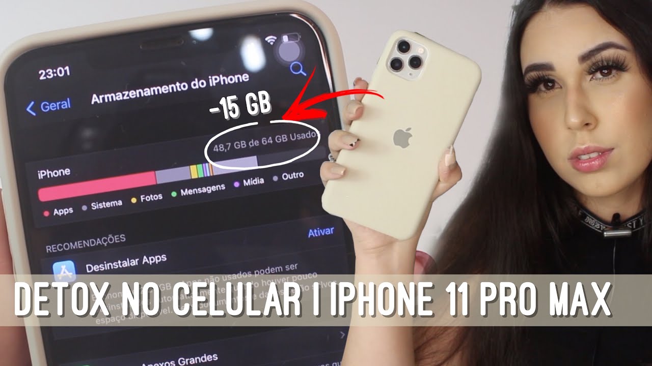 DETOX NO CELULAR | troquei película, case, apaguei foto + organização | -15GB após a limpeza 😱