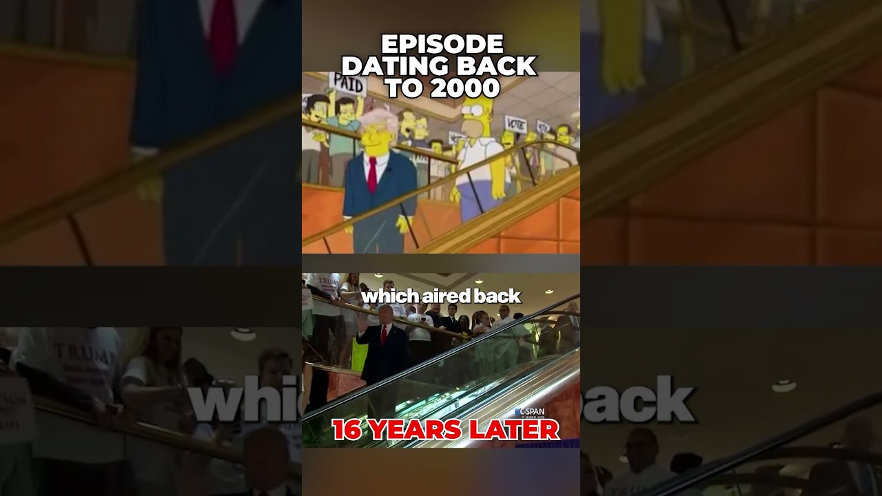 The Simpsons 'Predicted' Donald Trump back in 2000s... #simpson #conspiracytheories #donaldtrump