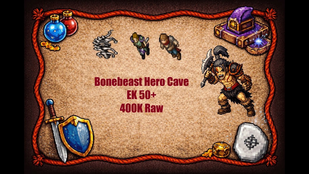 TIBIA BONEBEAST EK 50+ – BEST SPOT 50-70 EK