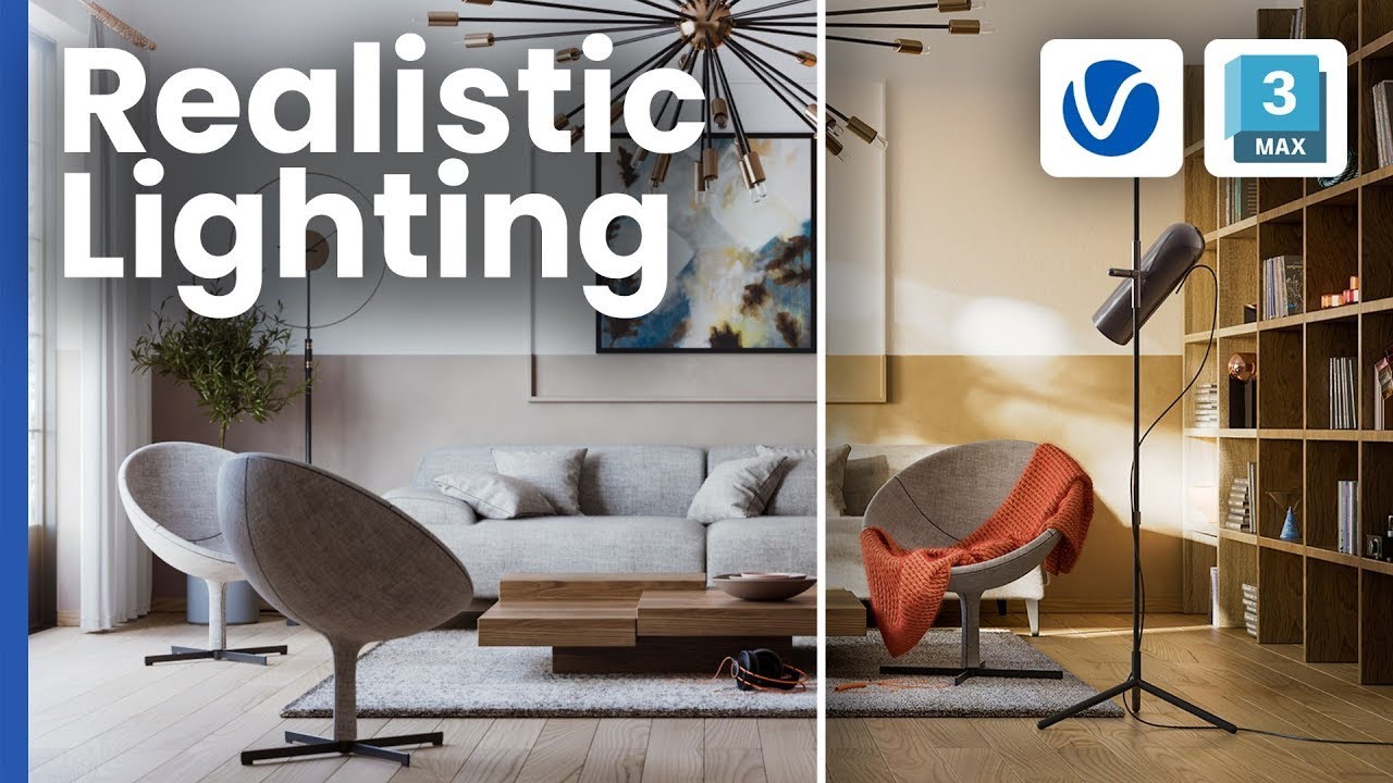 Реалистичное дневное освещение интерьера с помощью V-Ray для 3ds Max