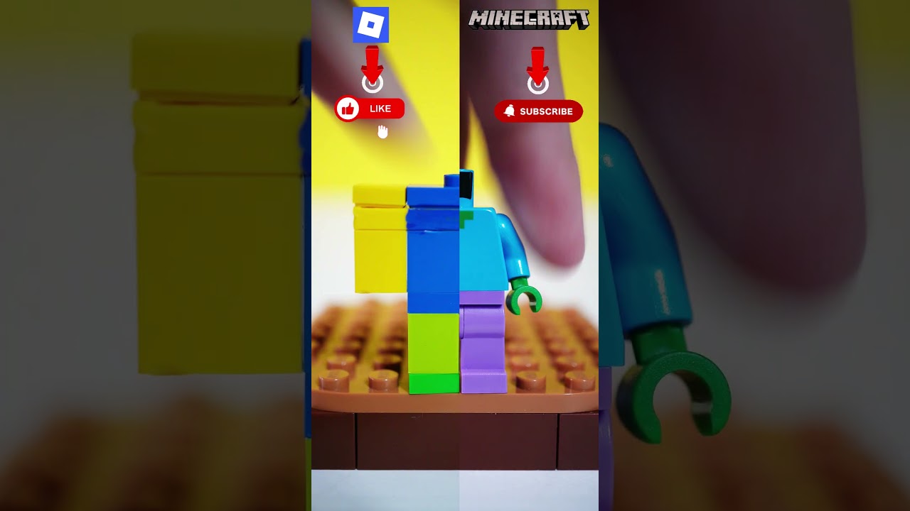 Roblox kontra zombie Minecraft lego #lego