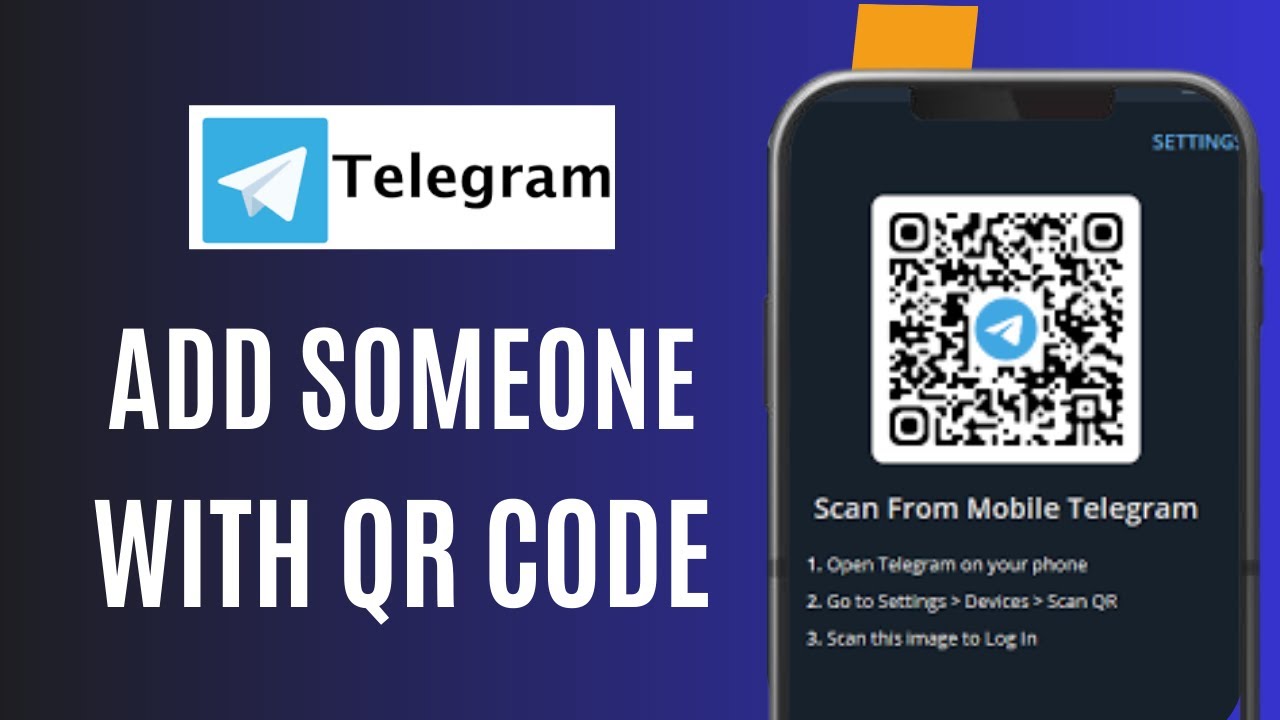 How to add someone on telegram with QR code