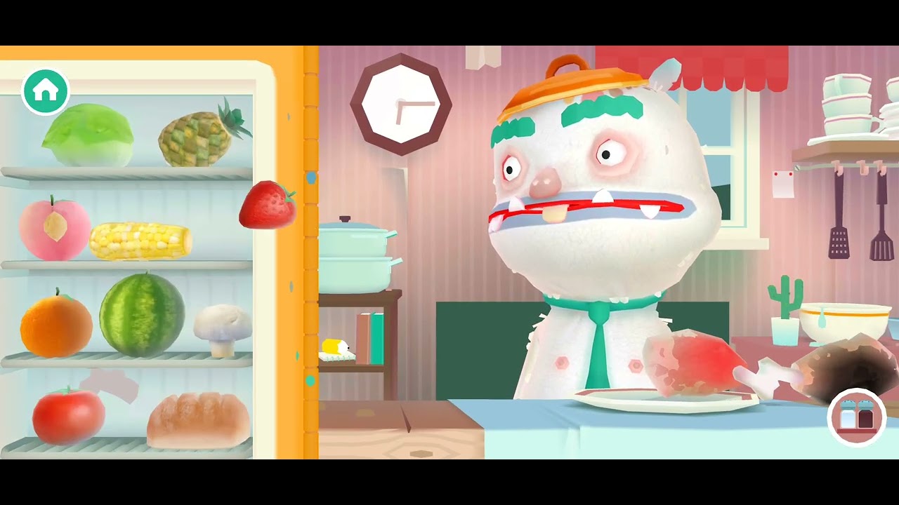 Kitchen (Arcade) original video game | 14-page session for 1 player 🍎🍊 🍉
