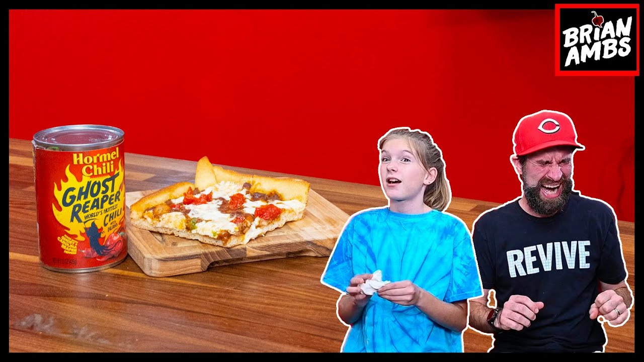 KID Vs. THE WORLD'S HOTTEST CAN OF CHILI... PIZZA!