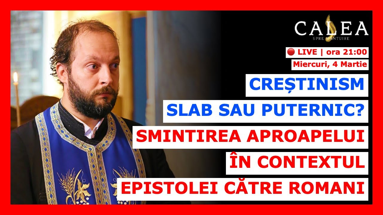 🔴 LIVE #1170 - CREȘTINISM SLAB SAU PUTERNIC? SMINTIREA APROAPELUI || Pr. CĂTĂLIN VARGA