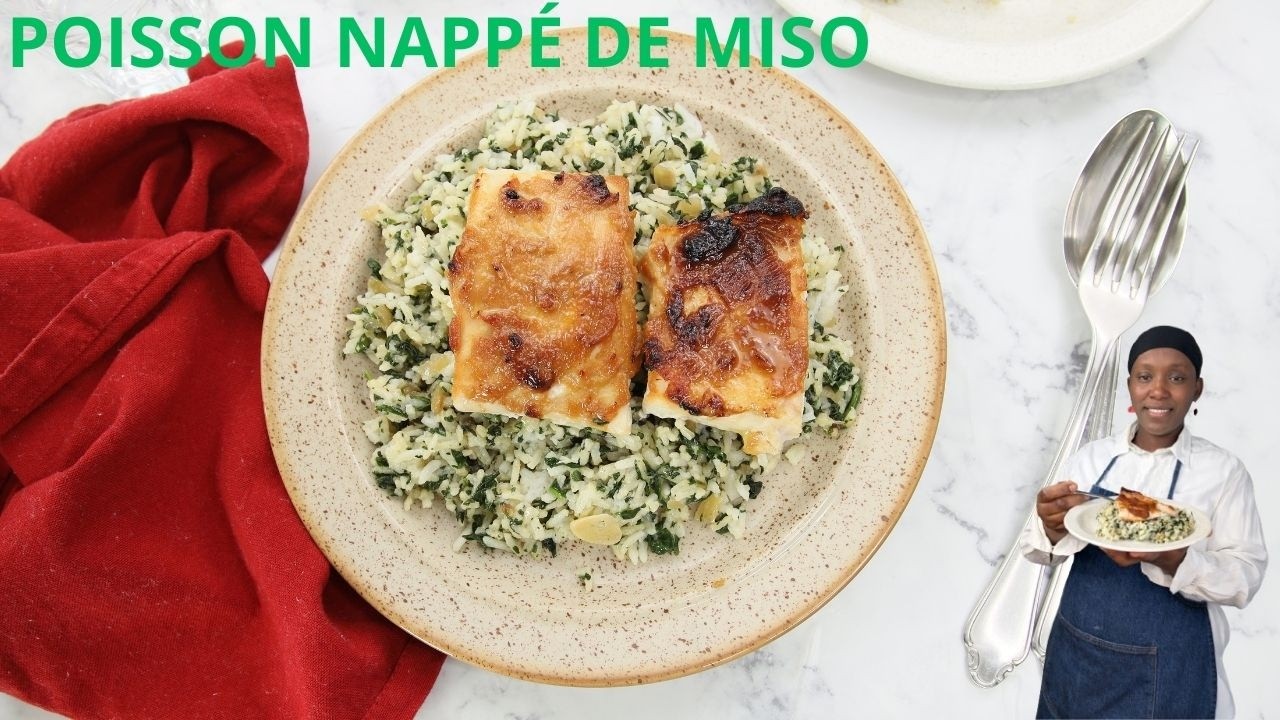  EASY Délice Umami poisson fondant au miso et arrive vers toi aux épinards prête en 20min #food 