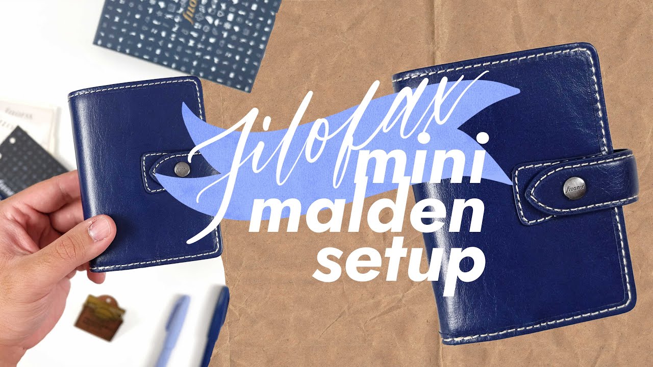 Filofax Mini Malden Navy | Настройка планировщика Mini 5/Micro 5
