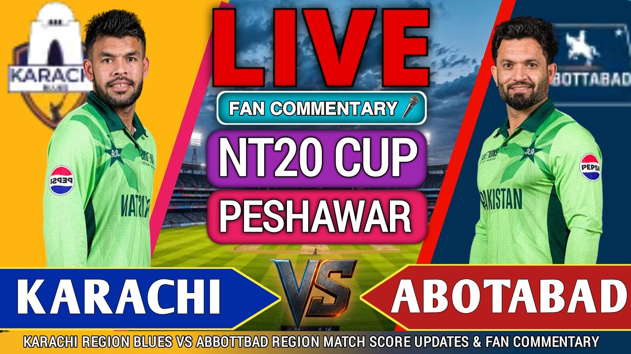 Karachi Region vs Abbottbad Region Live | KARB vs ABT 7th T20 | Live Score & Commentary