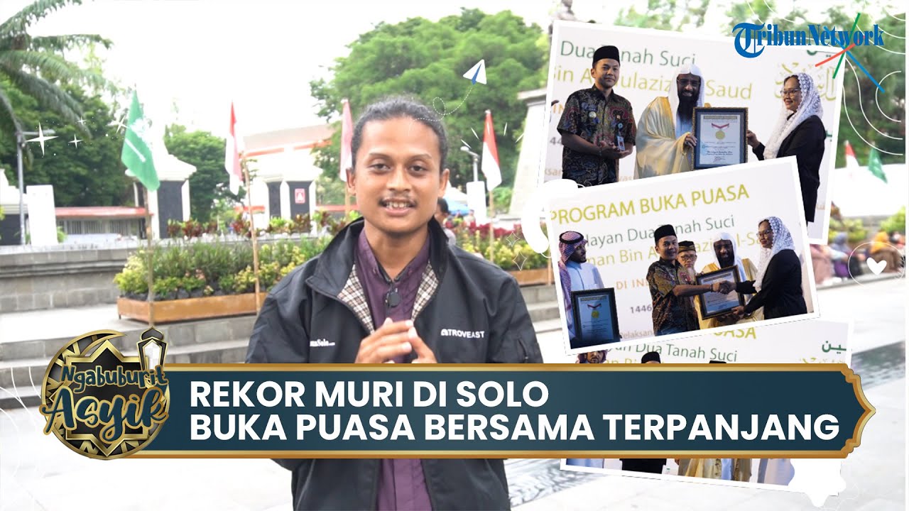 Menilik Pemecahan Rekor MURI Baru di Solo: Rekor Buka Puasa Bersama Terpanjang, 2,7Km di Manahan