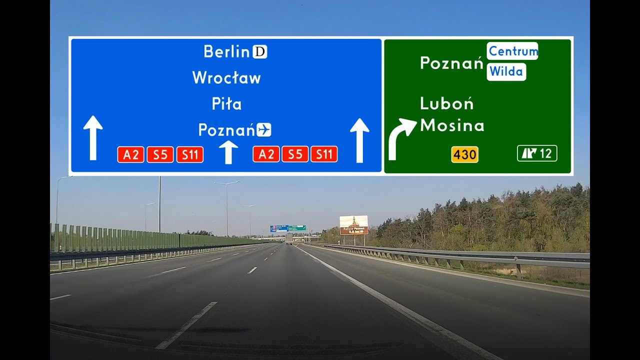 Autostrada + Droga Ekspresowa / Highway A2 + S5 - Obwodnica Poznania / Poznań Bypass