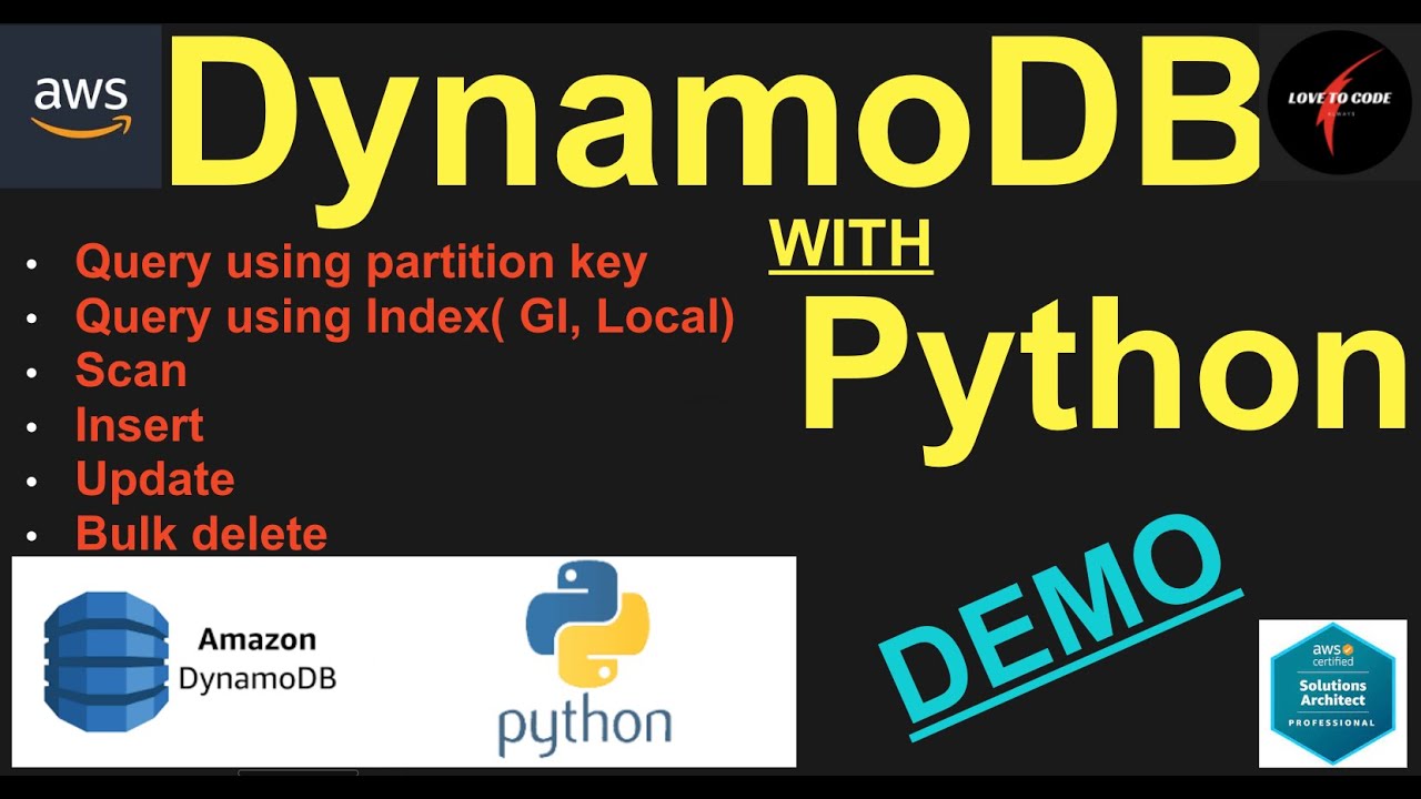DynamoDB с Python (последняя версия)