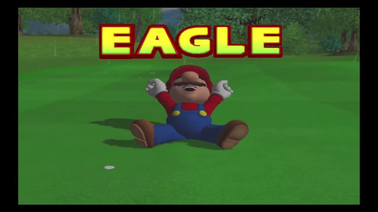 Mario Golf: Toadstool Tour - Lakitu Fields - Heat 1 - Wario v Mario v Peach v Daisy