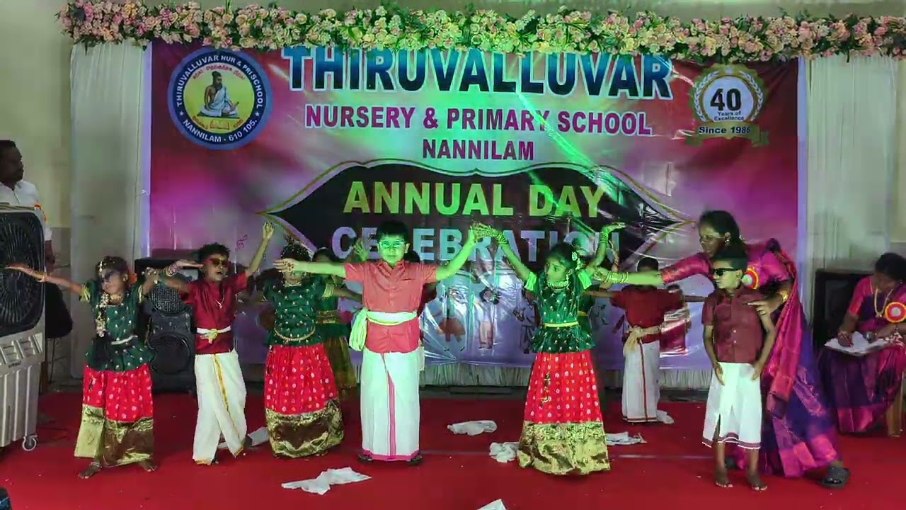 THIRUVALLUVAR SCHOOL NANNILAM. 40 th YEAR. 2026. STD 1 B