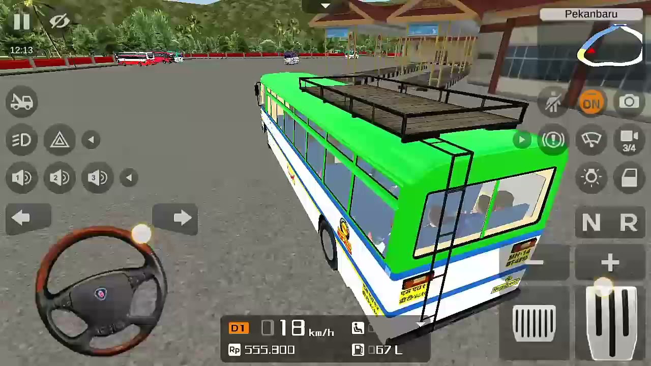 👑 .....🎵🎶🎤🎧Hirava Nisarga.....🎵🎶🎤🎧 Song With Add Bus Simulator Indonesia 👑