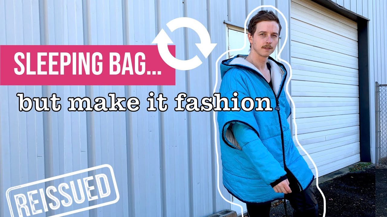 DIY PUFFER JACKET (from a sleeping bag) | REISSUED