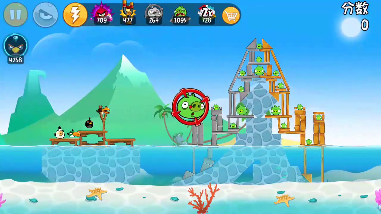 Angry Birds Chinese version Summer Beach All levels