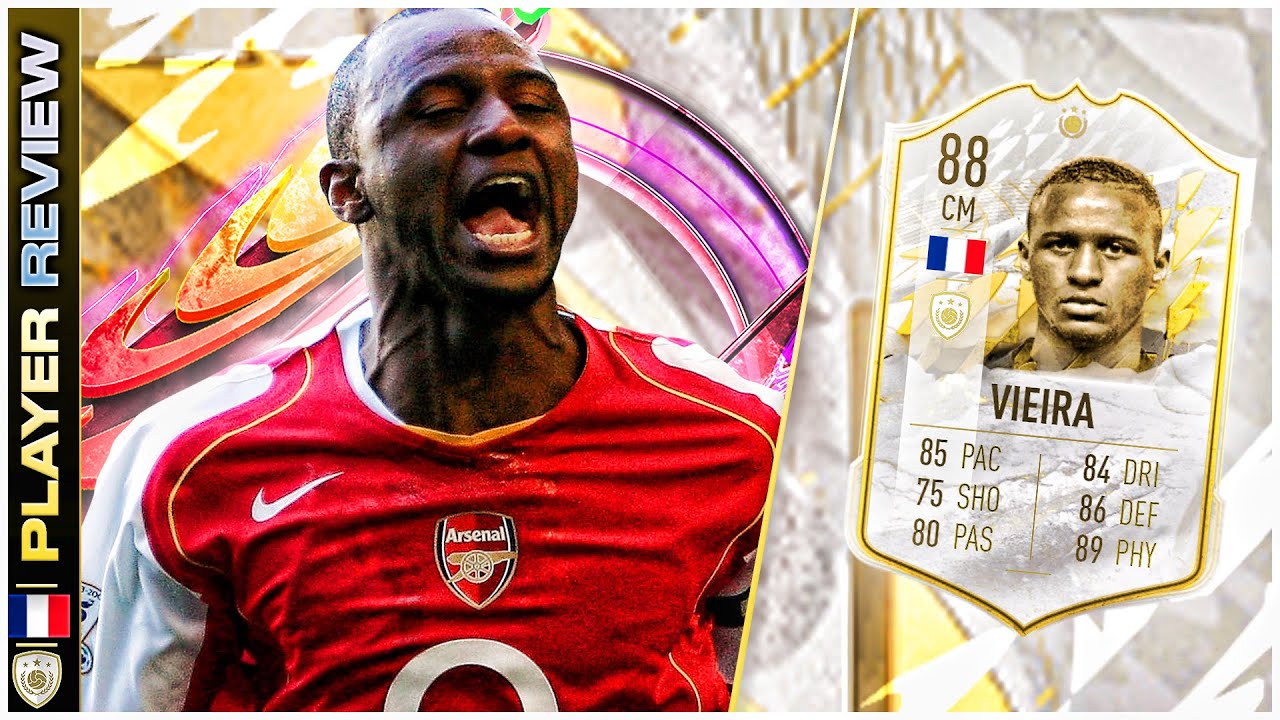 ICON 88 RATED PATRICK VIEIRA PLAYER REVIEW - FIFA 22 ULTIMATE TEAM - WHAT A MAGISTERIAL CARD!!!!!!!