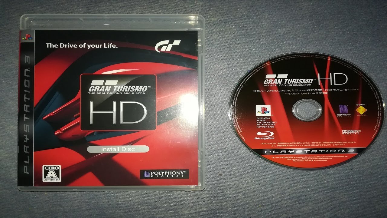 REAL Gran Turismo HD Gameplay on PS3!! - GTHD Install Disc Full Review