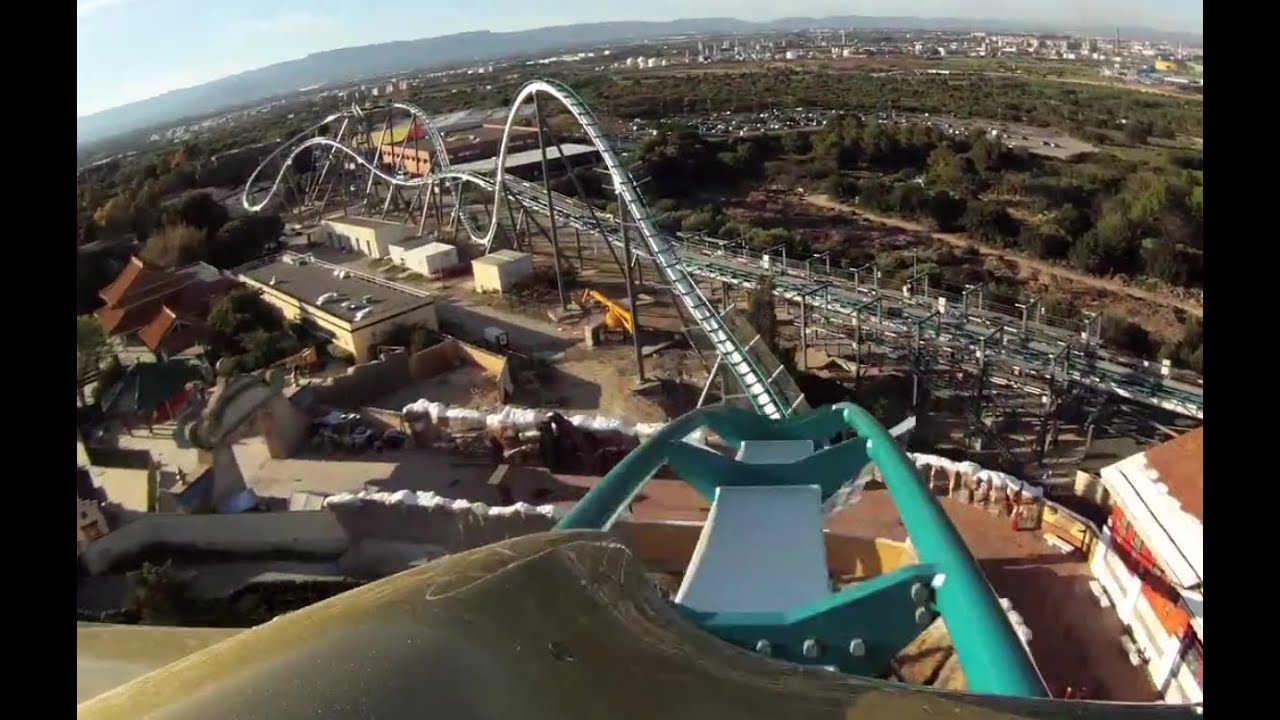 Shambhala POV PortAventura 2012 B&M Roller Coaster OnRide