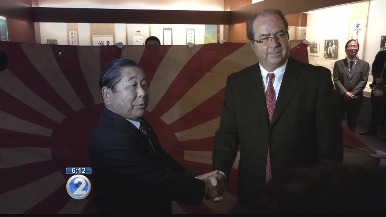 WWII battleship flag returns to Japan after more than 70 years