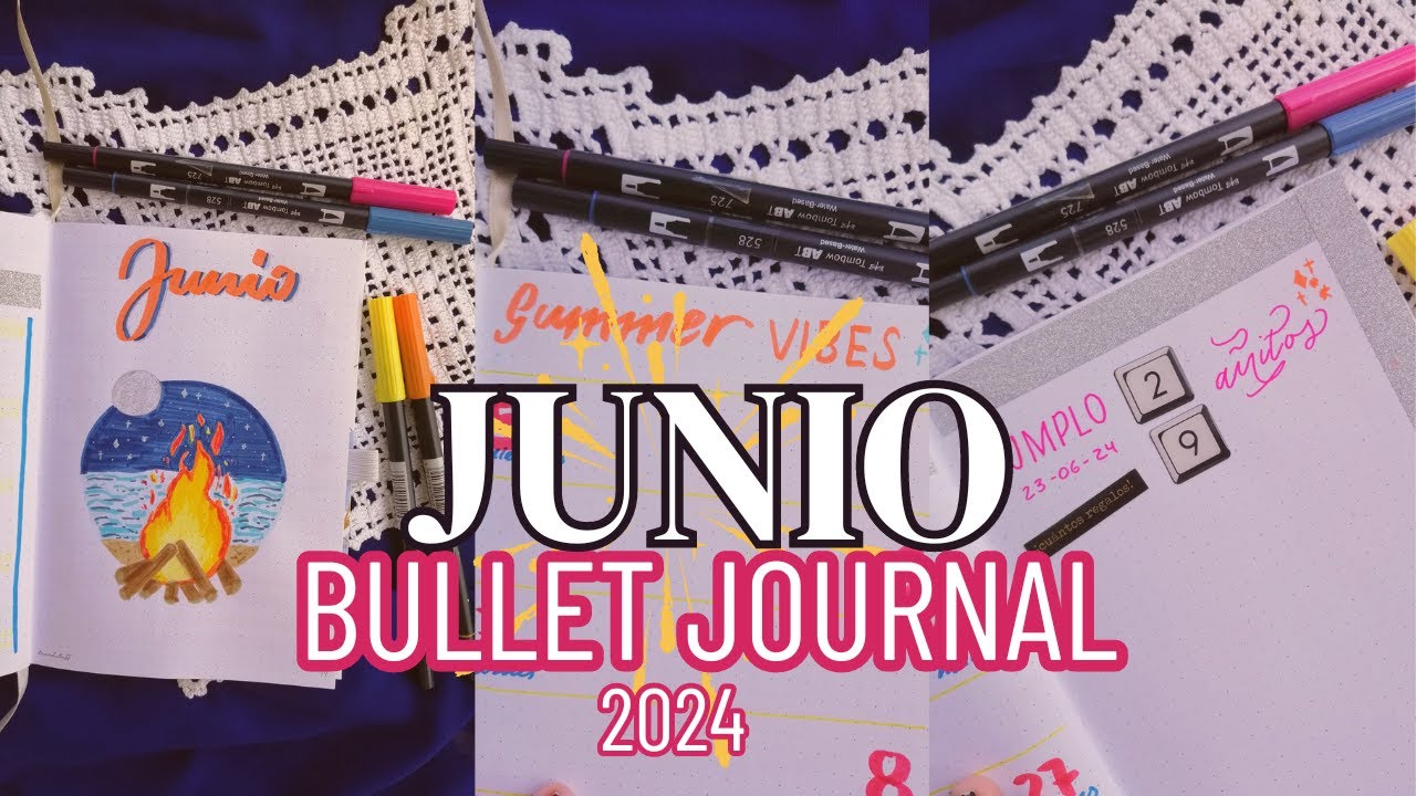🔥BULLET JOURNAL JUNIO🌛+ enseño mi revista | plan with me