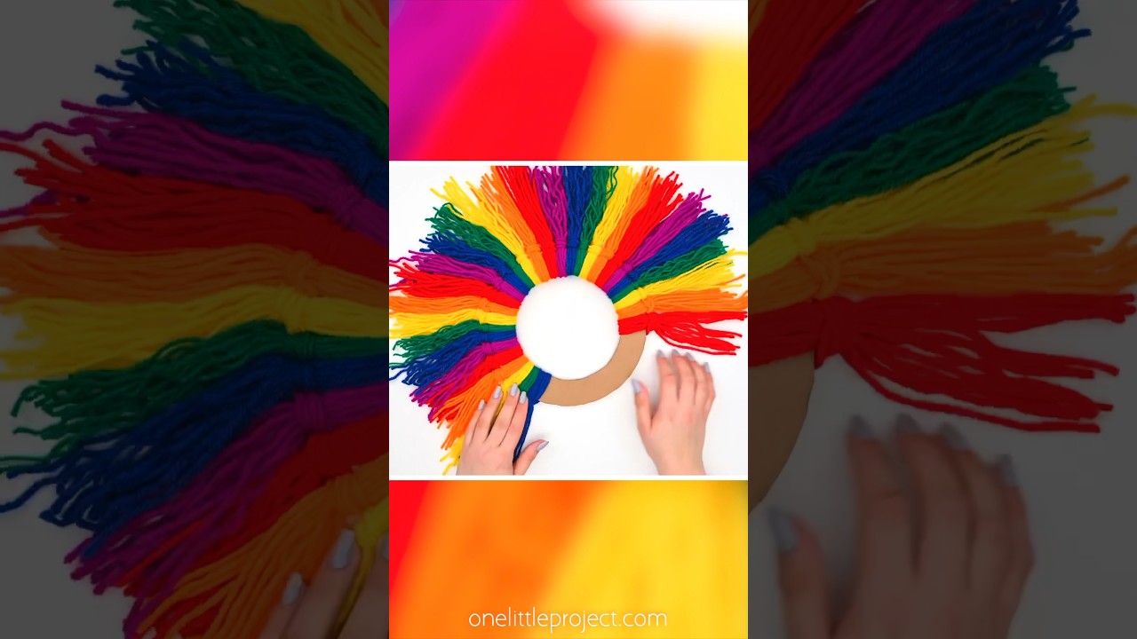 Rainbow Tassel Wreath🌈 🧶