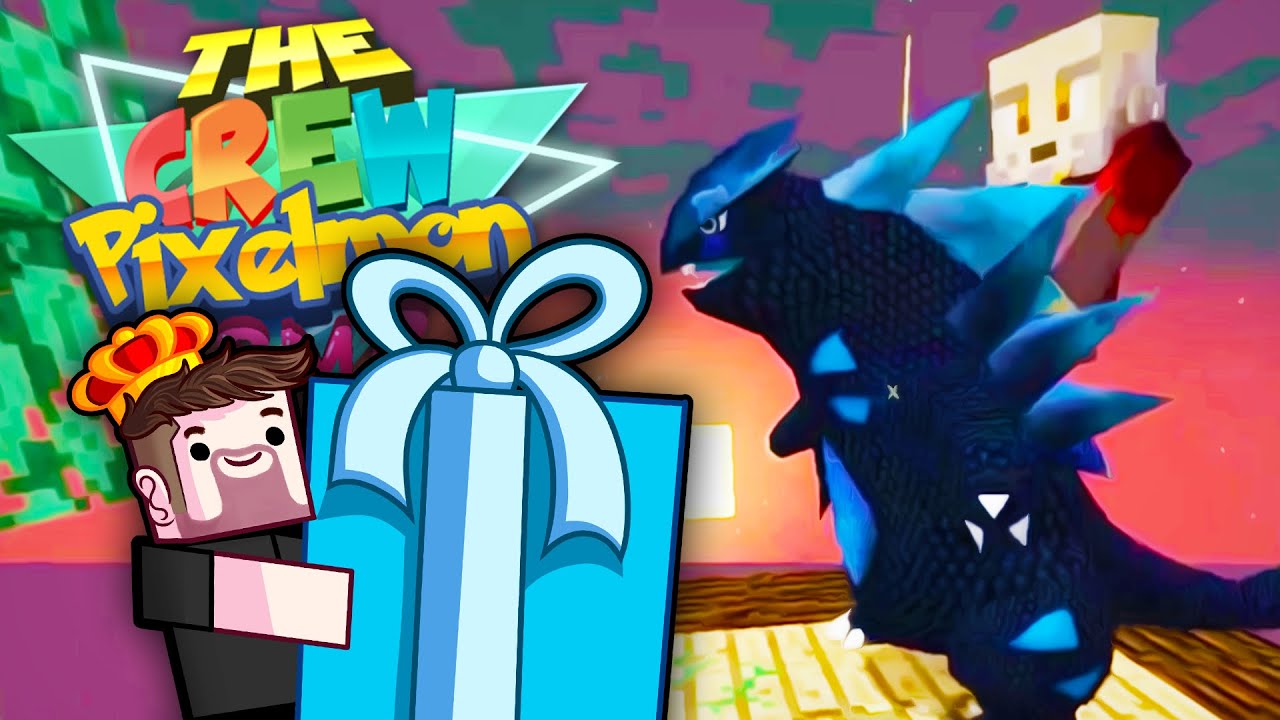 Blue Tyranitar - The Crew Pixelmon SMP Episode 19 (Minecraft Pokemon Mod!)