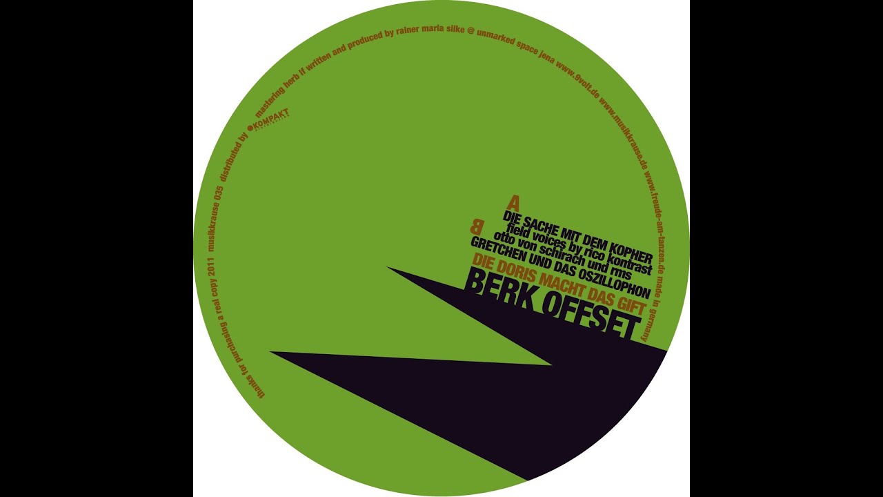 Berk Offset - Die Sache mit dem Kopher