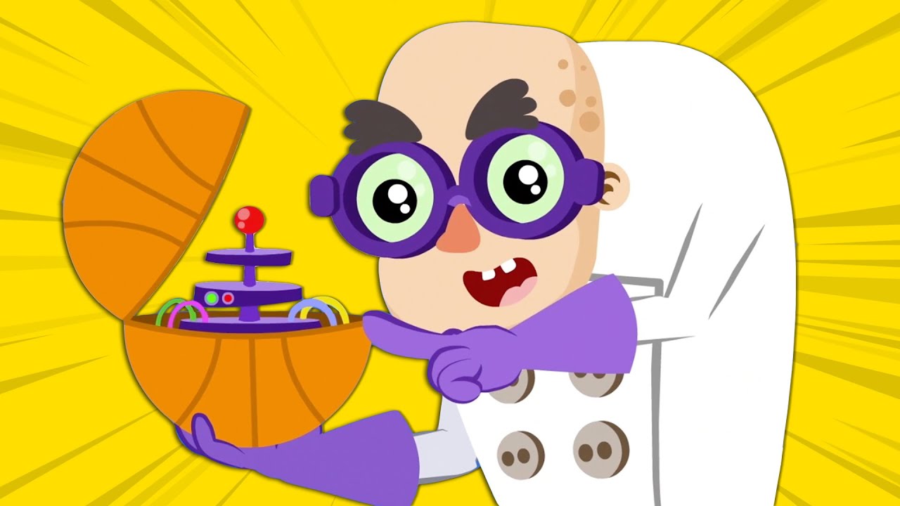 Superzoo VS. Dr. Spooky in an exciting Basket game! - Cartoon