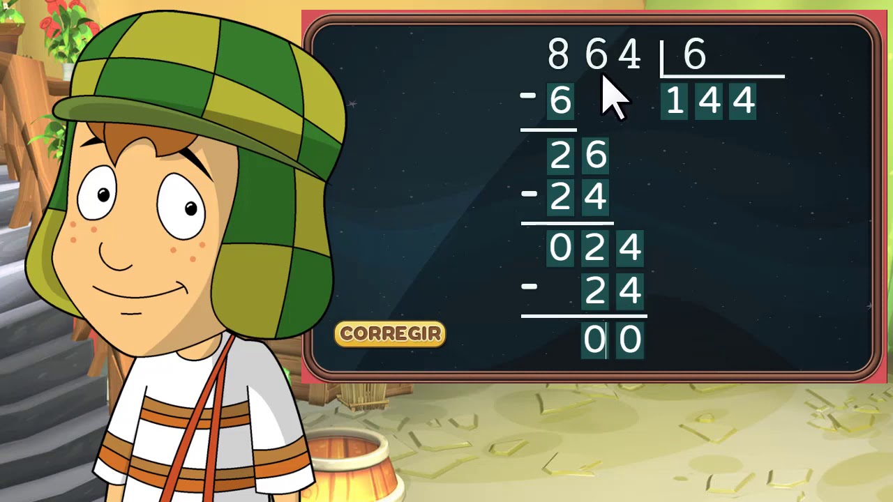 La División, Divisiones sencillas con el Chavo, El Chavo animado aprende facil