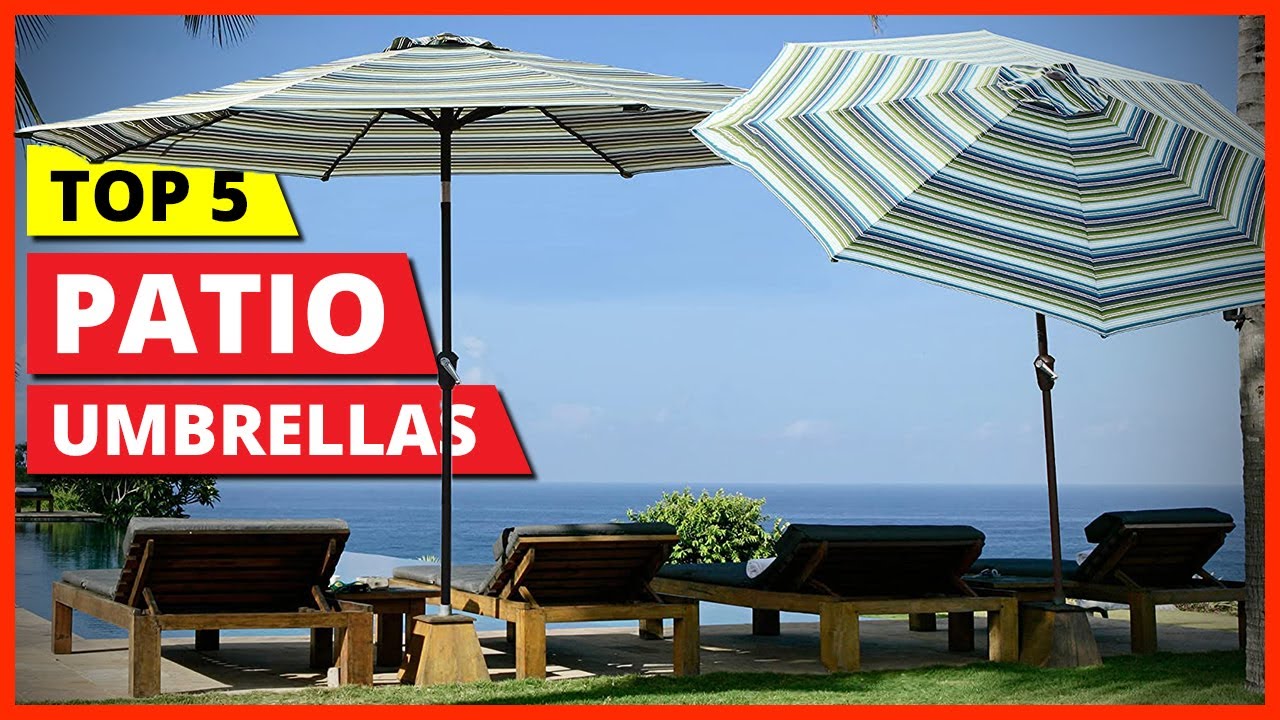 Best Patio Umbrella 2026 | Top 5 Patio Umbrellas Review (With Stand)