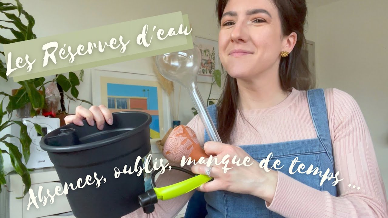 Réserves d'eau pour plantes vertes - Oyas, goutte à goutte, réservoirs, etc ...