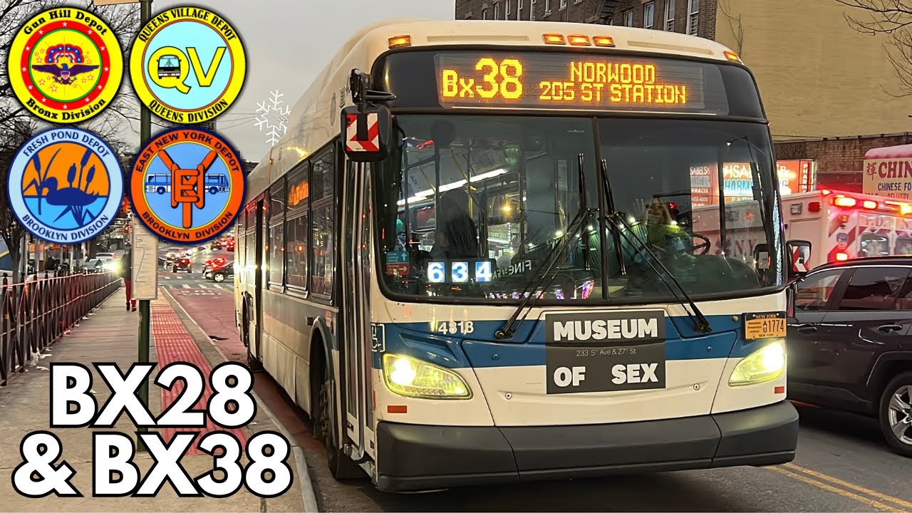 MTA: Orion VII NG Hybrid [4417], Nova LFS [8498]/[8629], New Flyer XD40 [4818]/[7297] Bx28, Bx38 bus
