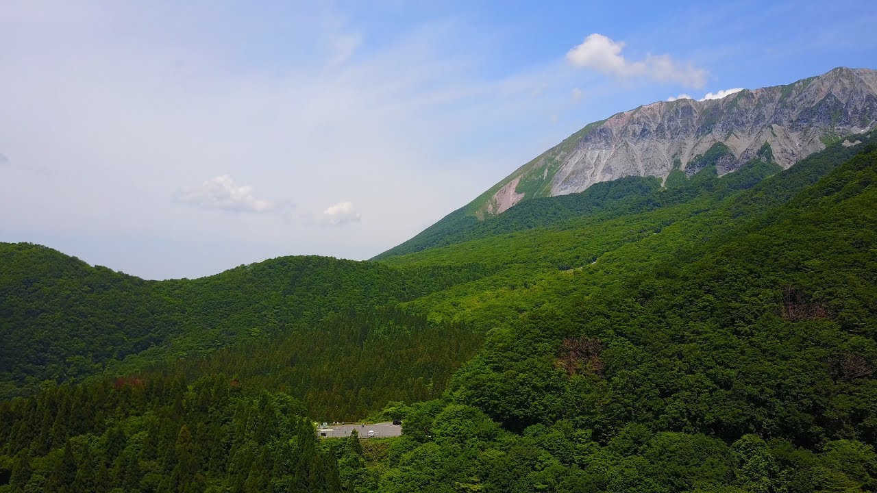 大山ドローン空撮　鍵掛峠〜槍ヶ峰〜天狗ヶ峰〜剣ヶ峰〜弥山