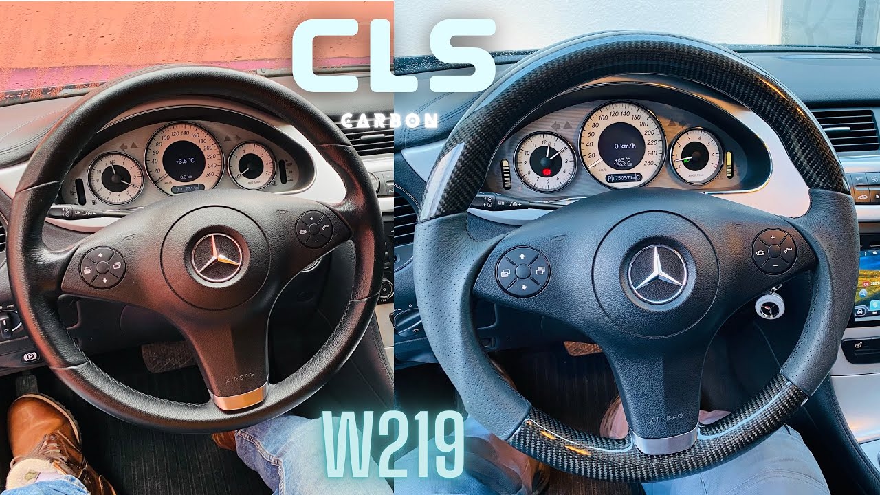 Mercedes Benz CLS W219 CARBON Lenkrad Ausbauen/Wechseln Steering Wheel Upgrade Install. (Tauschen)