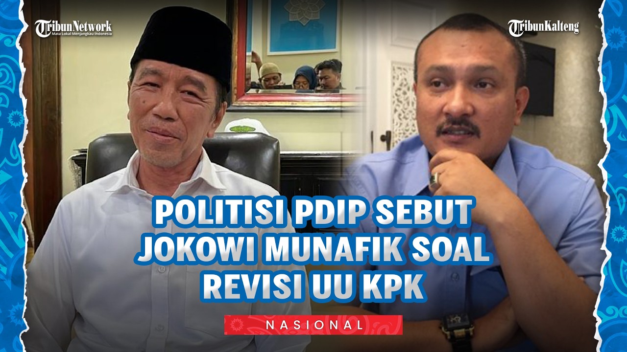 Politisi PDIP Sebut Jokowi Munafik Soal Revisi UU KPK, Singgung Nasib Politik Gibran di Pilpres 2029